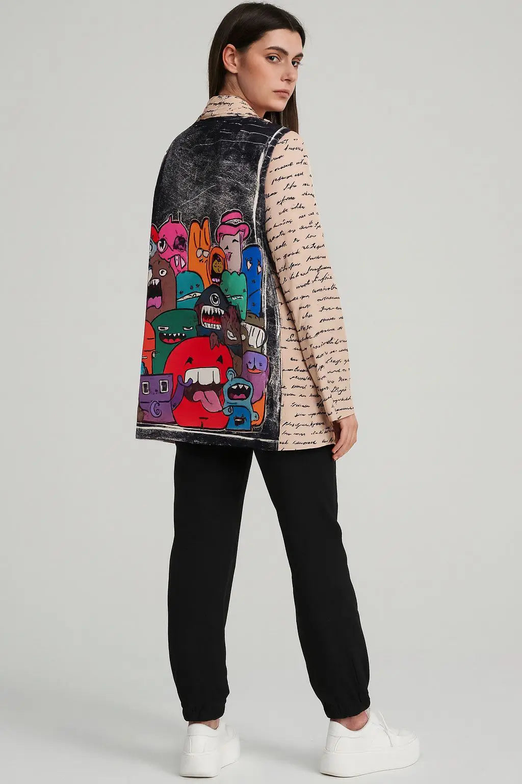 Zetaotto Quirky print Blazer