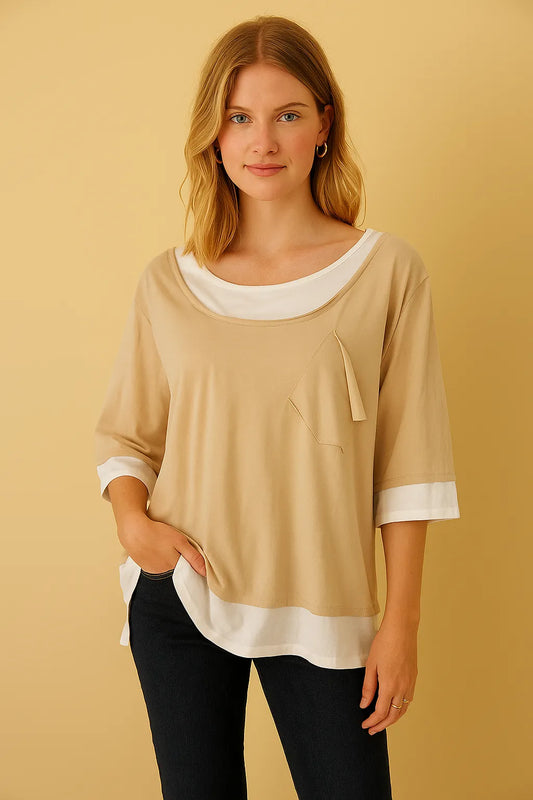 Jersey One Pocket Quirky Tee