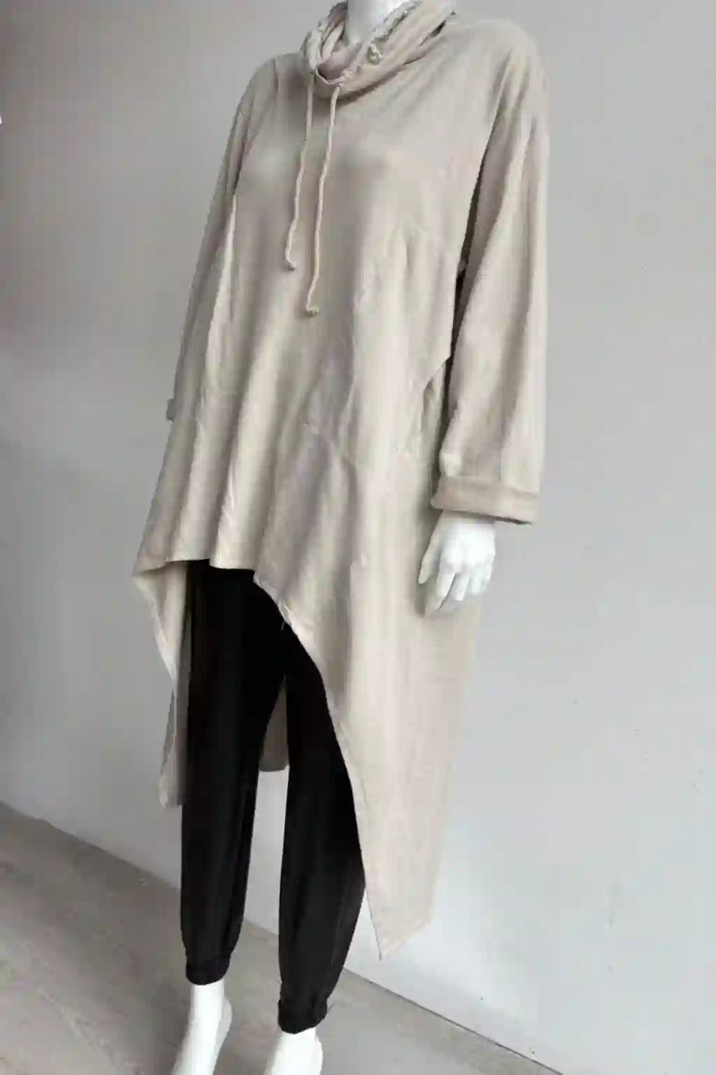 Made in Italy Cowl Sweat Tunic