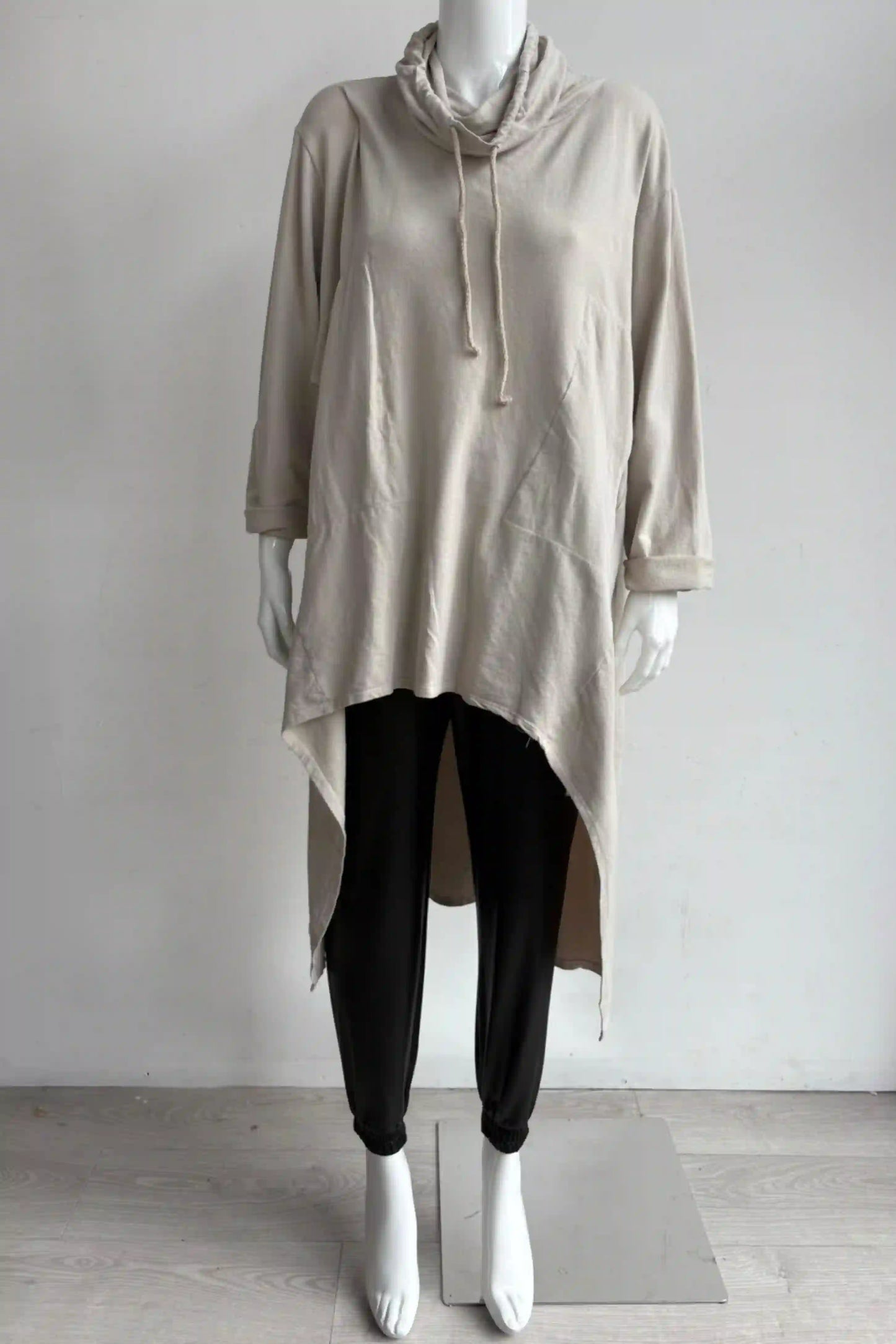 Made in Italy Cowl Sweat Tunic