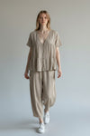 Linen Barrel Lag Pant Lagenlook