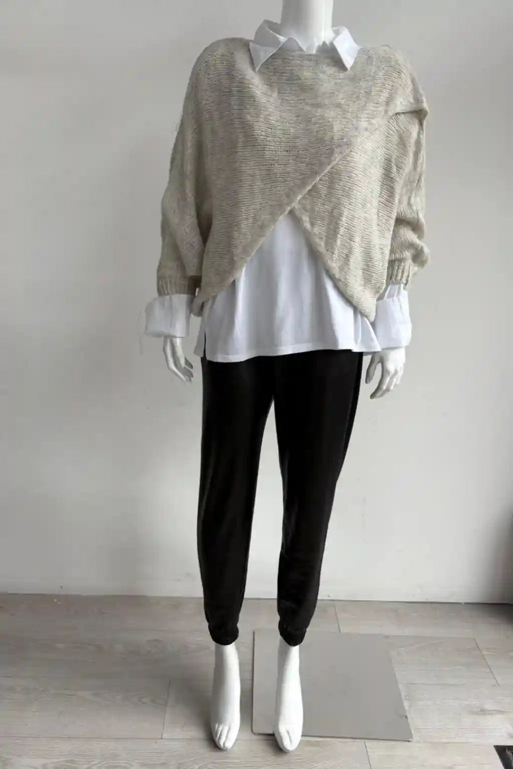 Wool Wrap over Layering Knit