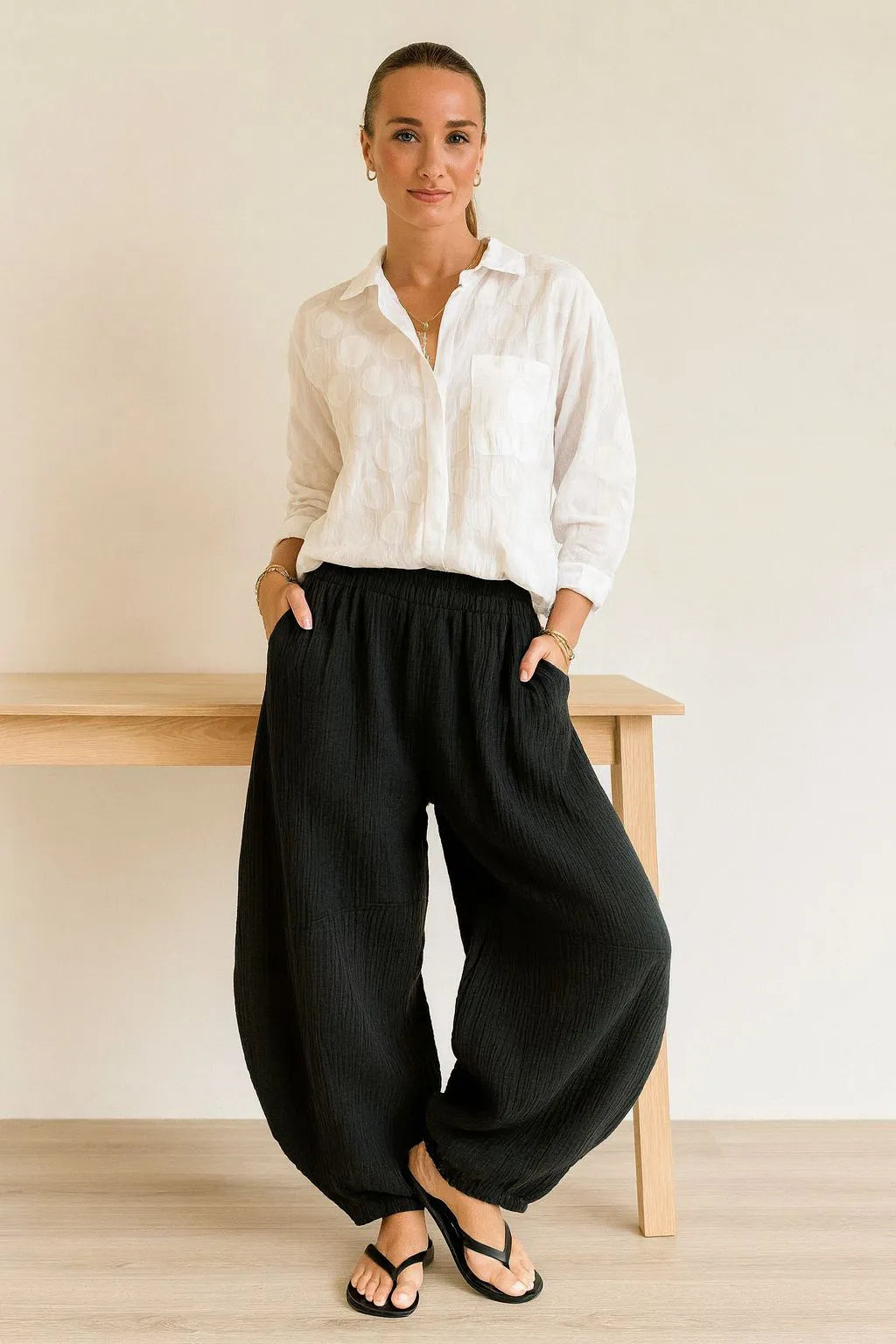 Cotton Cocoon Pant Lagenlook