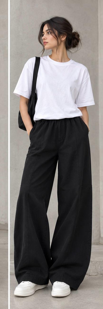 Made in Italy Gaberdine Canvas Barrel Pant
