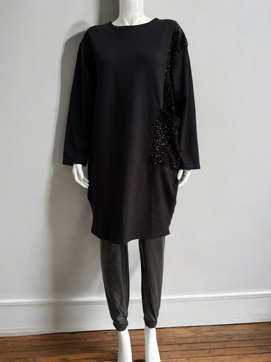 Made in Italy Sequin Panel Dress Partywear