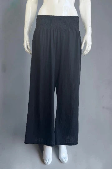 Made in Italy Shirred Elasticated Pant