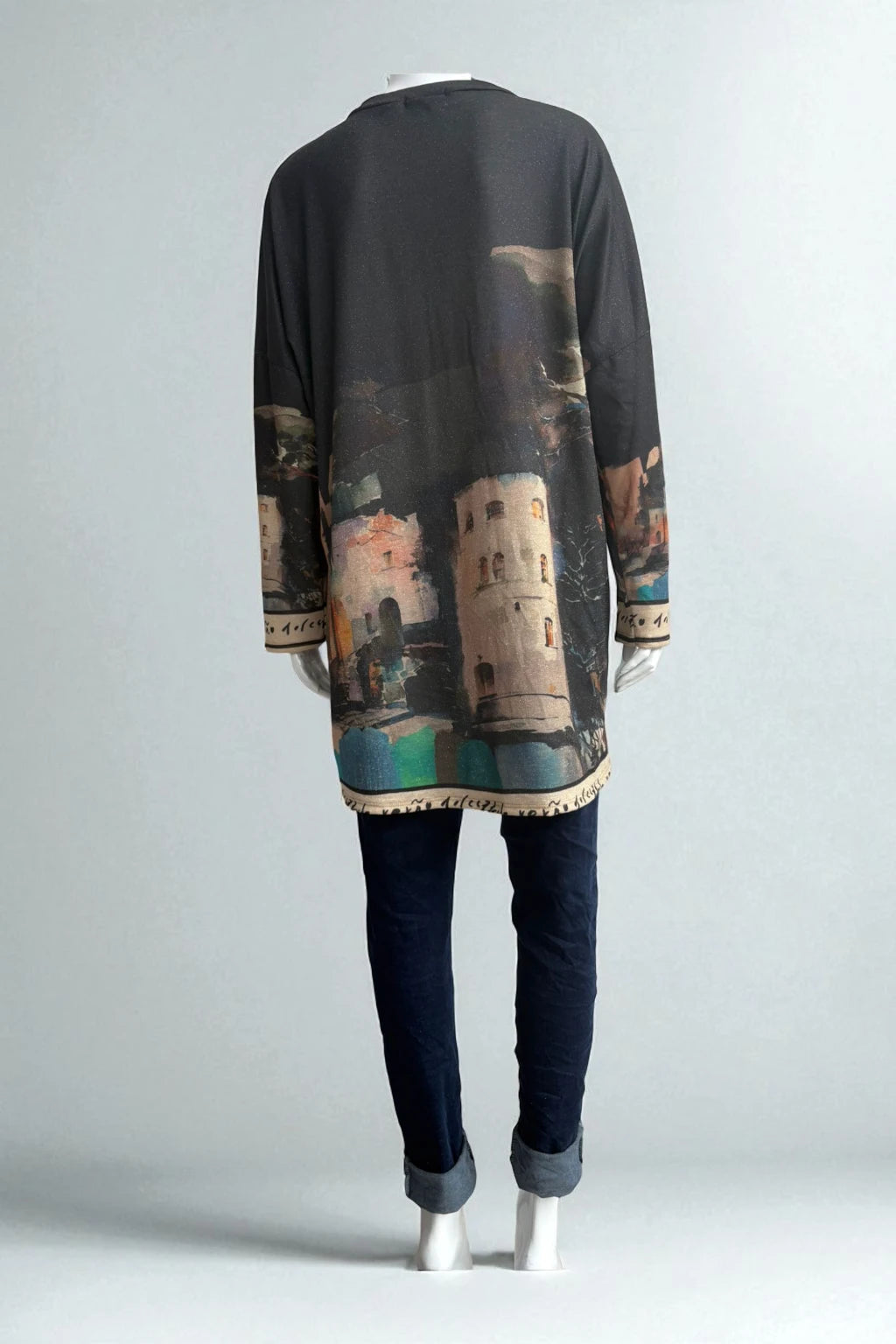Made in Italy V Neck Tuscany Print Top