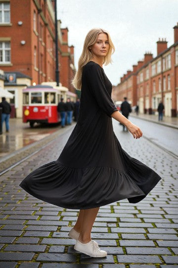 Made in Italy Jersey Cocoon Dress