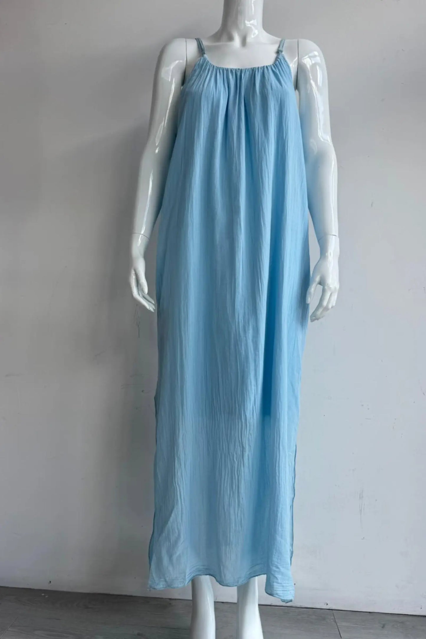 Cotton Strap Maxi Dress