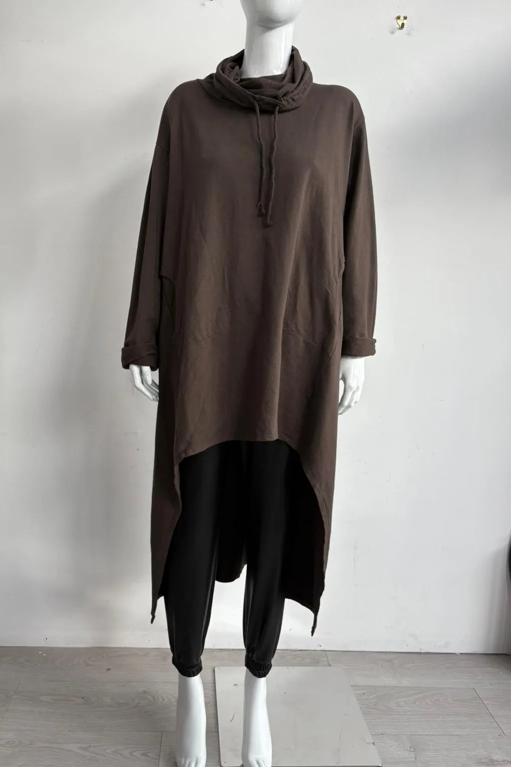 Made in Italy Cowl Sweat Tunic