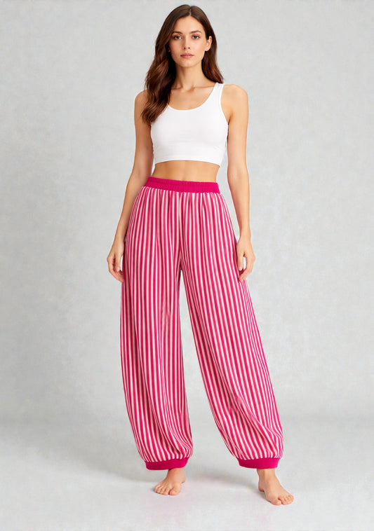 Made in Italy Stripe Balloon Pant