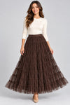 Women's Tiered Tulle Maxi Skirt