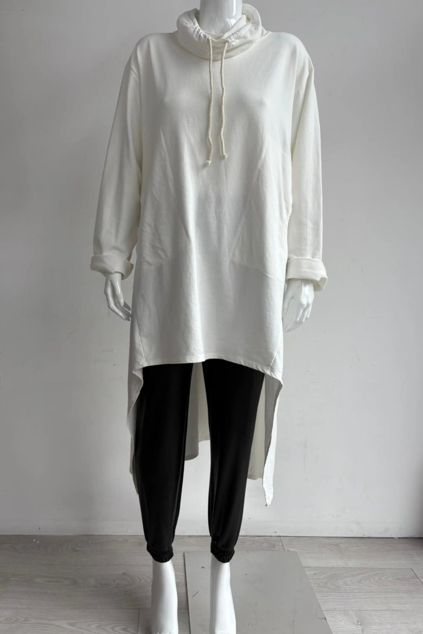 Made in Italy Cowl Sweat Tunic