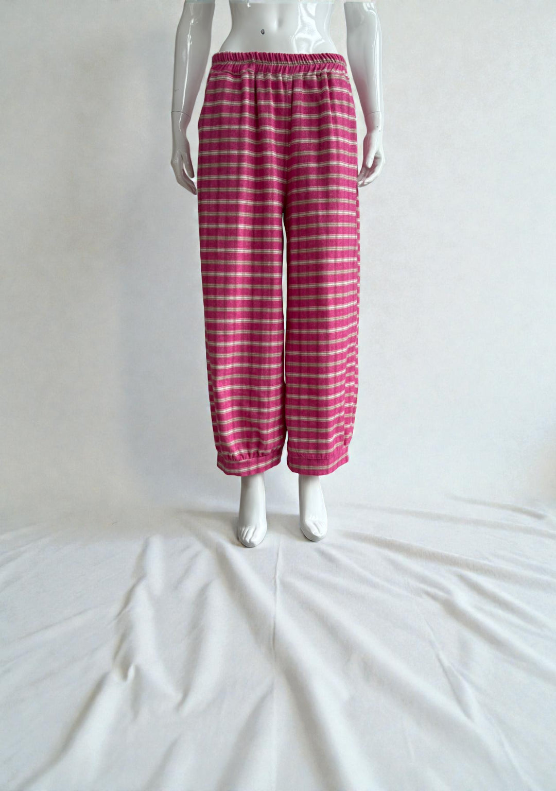 Made in Italy Plaid Baloon Pant