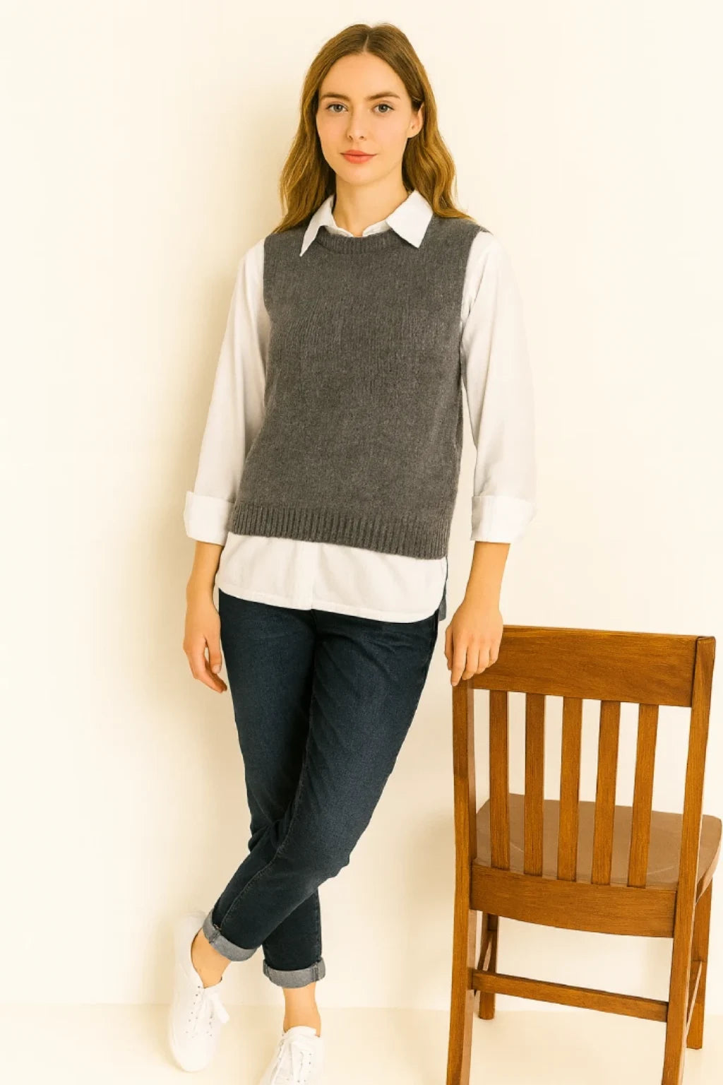 Italian Wool Knitted Tank Top