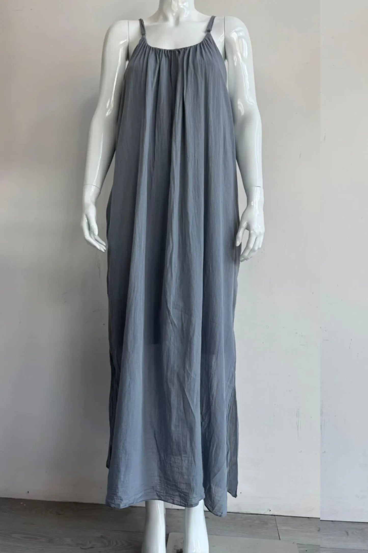 Cotton Strap Maxi Dress