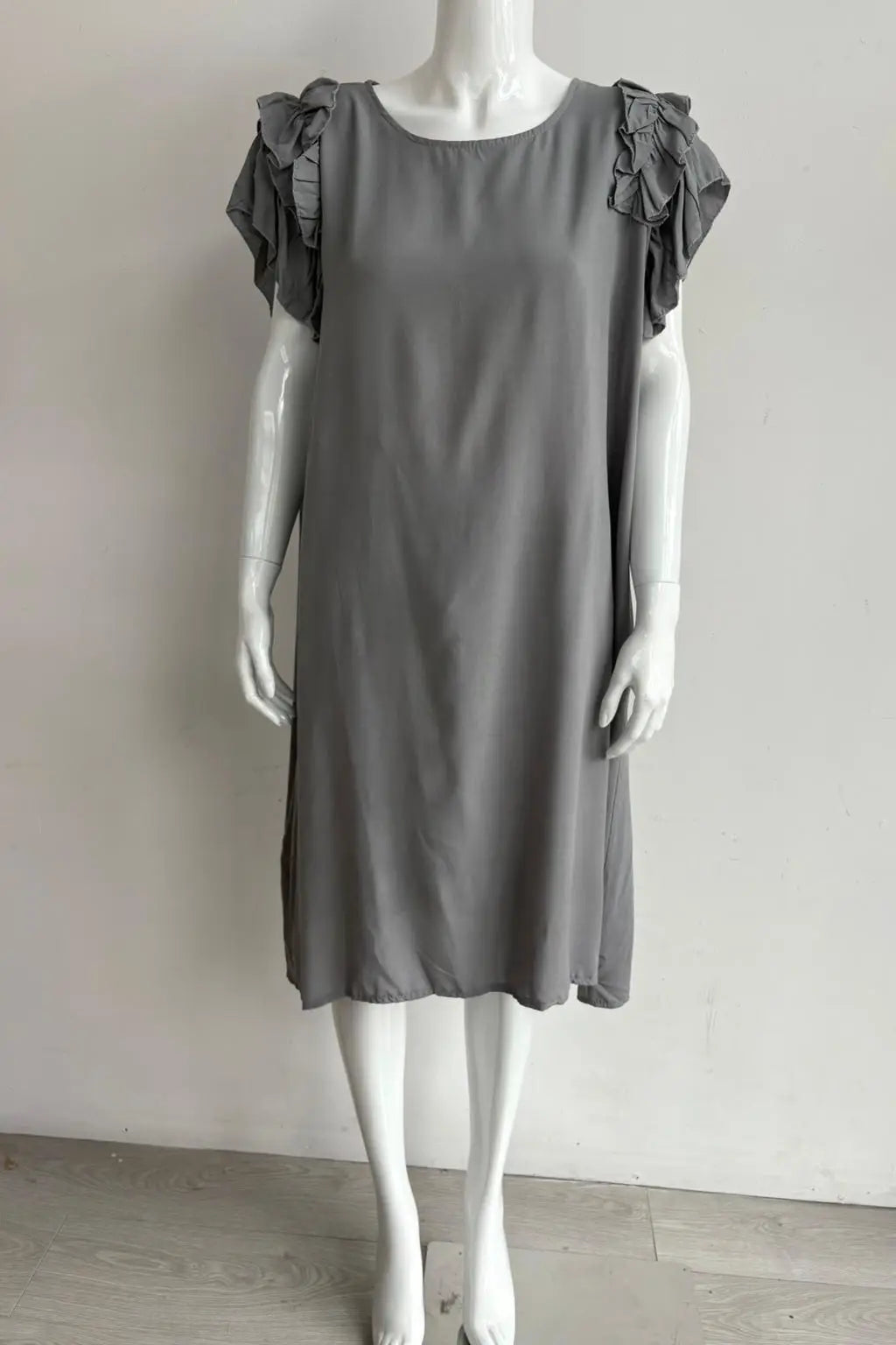 Made in Italy Ruffle Sleeve Shift dress