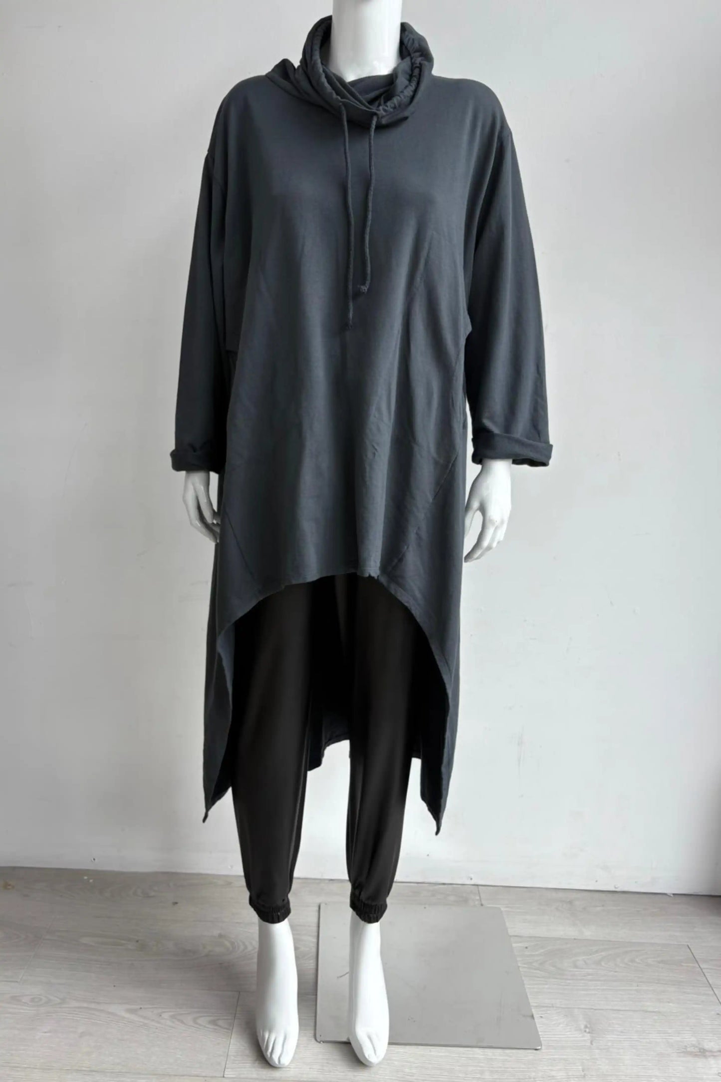Made in Italy Cowl Sweat Tunic