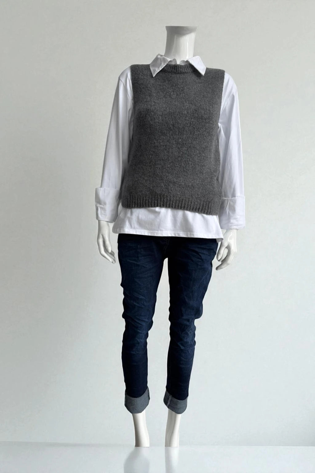 Italian Wool Knitted Tank Top