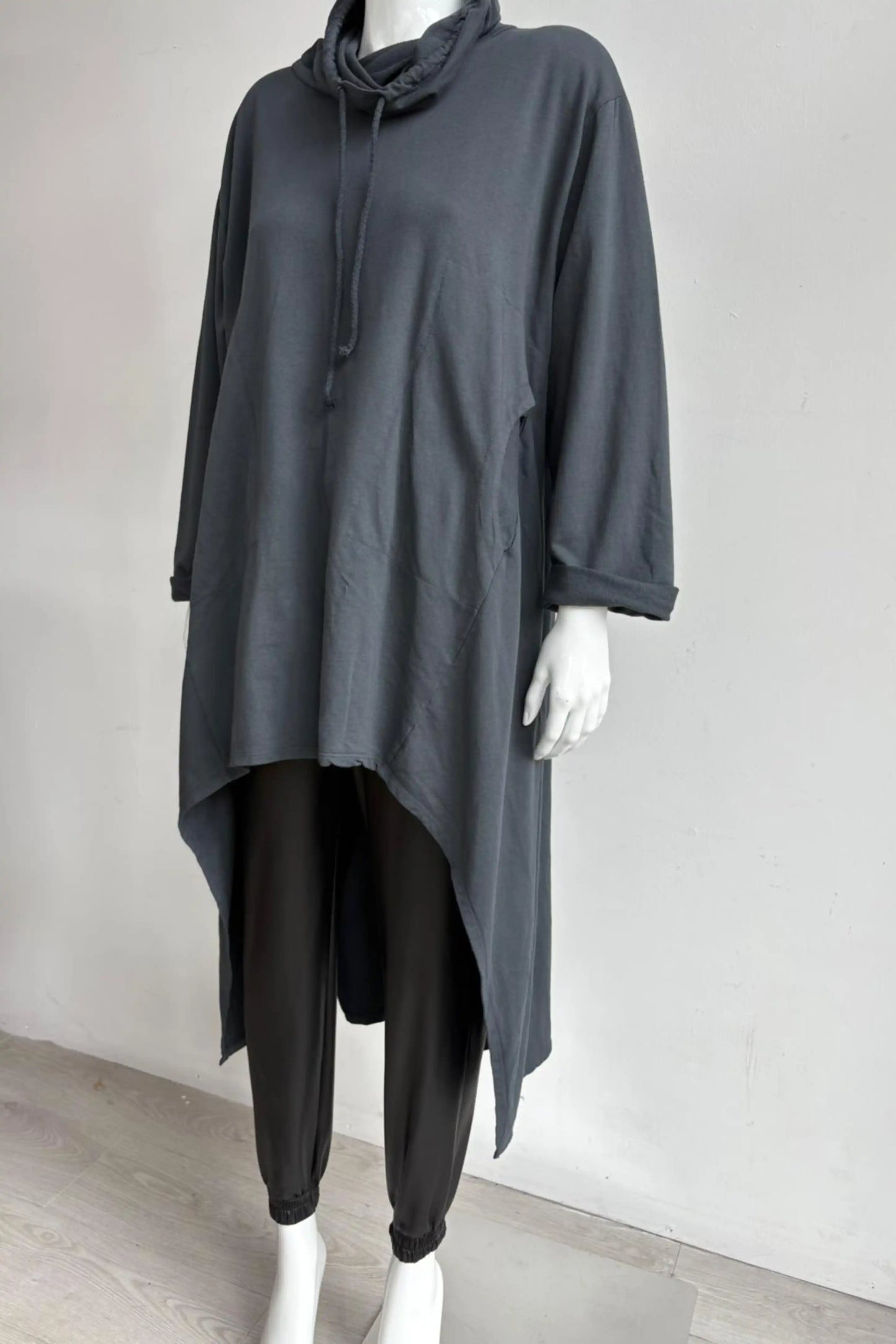 Made in Italy Cowl Sweat Tunic