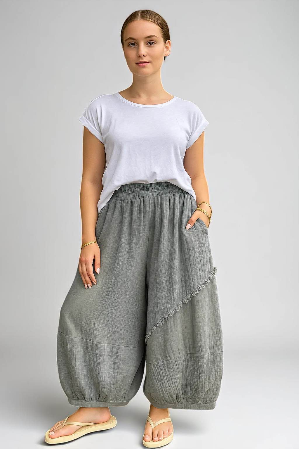 Cotton Frey Balloon Pant