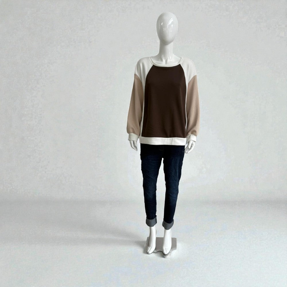 Made in Italy Long Sleeve Multi Colour Casual Top