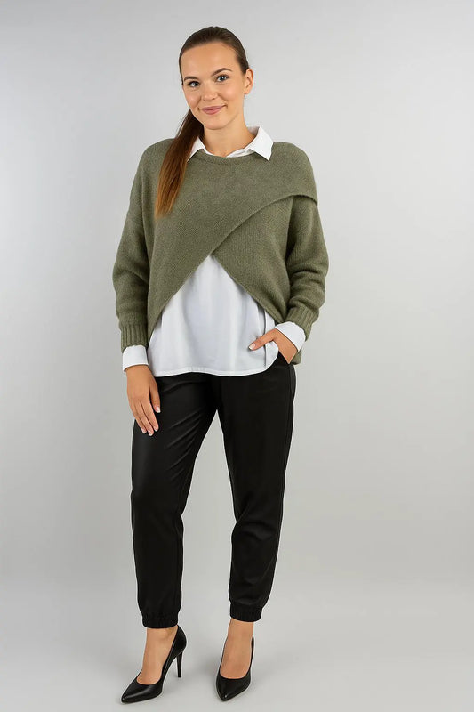 Wool Wrap over Layering Knit