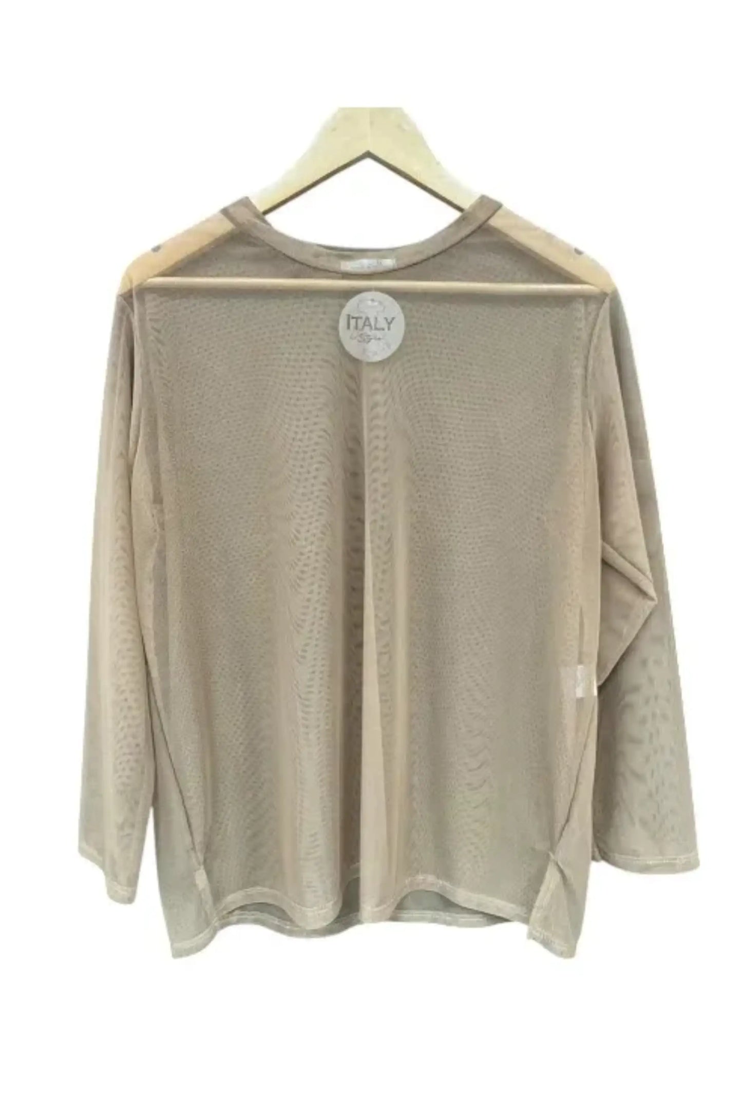 Made in Italy Fine Mesh Top