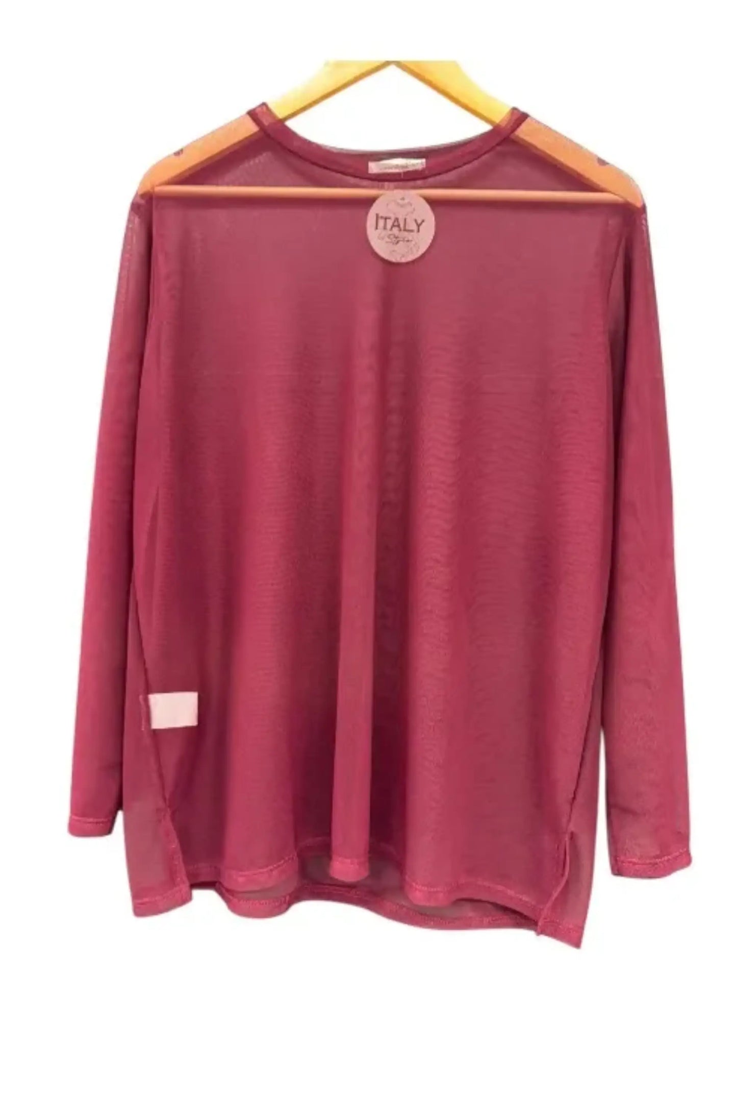 Made in Italy Fine Mesh Top