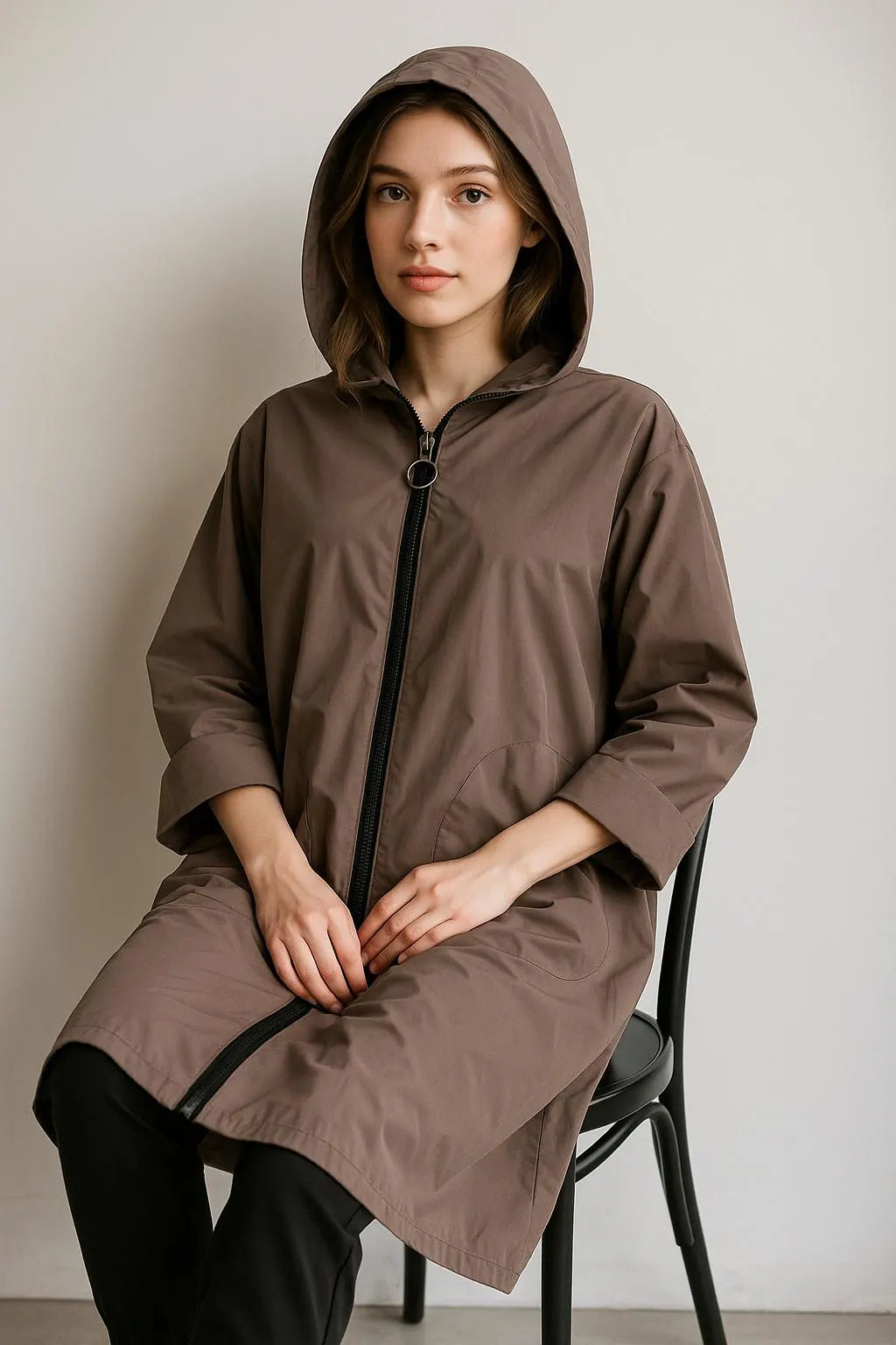 Made in Italy Hooded Rain Mac