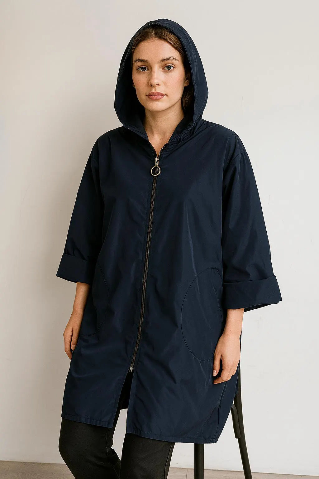 Made in Italy Hooded Rain Mac