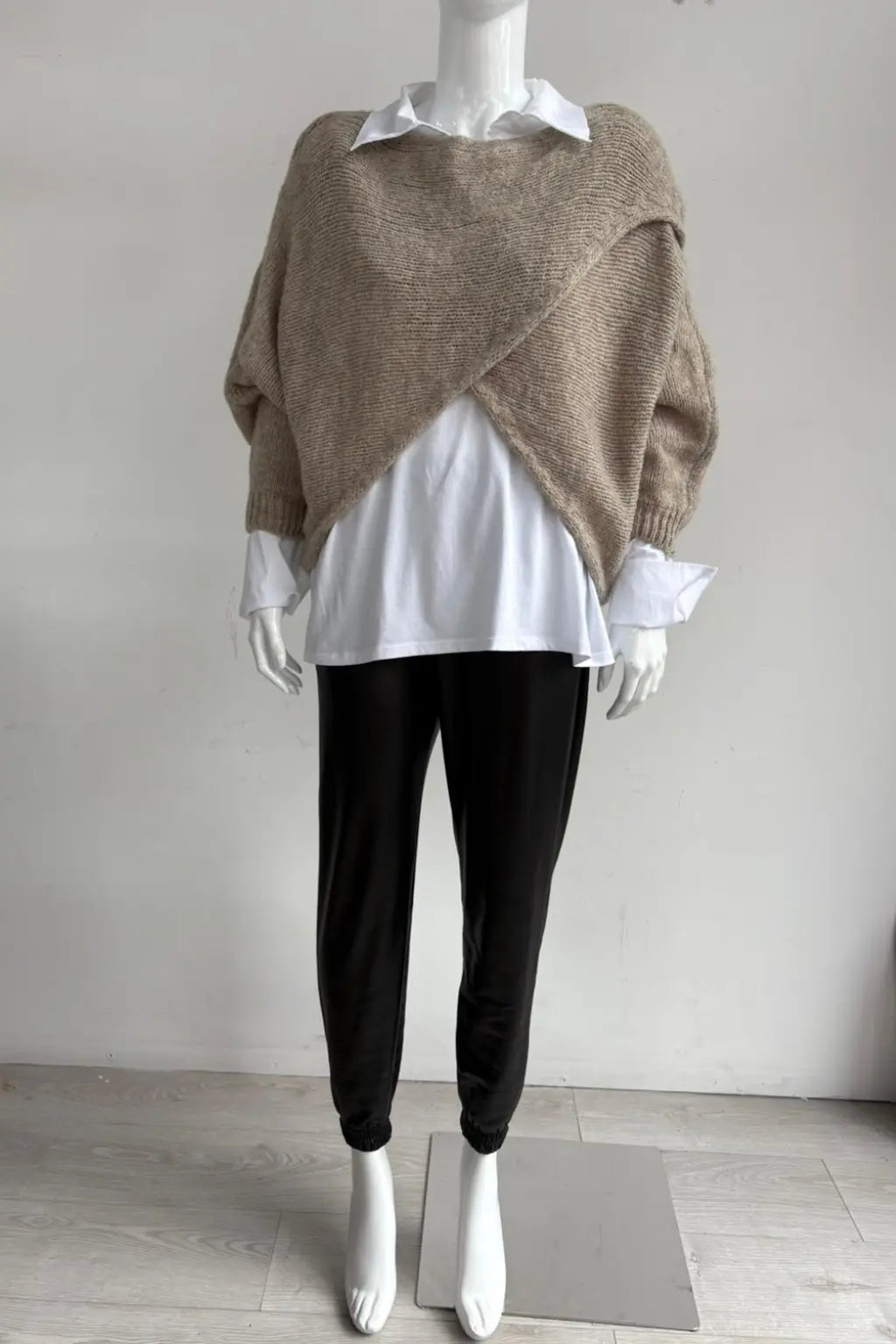 Wool Wrap over Layering Knit