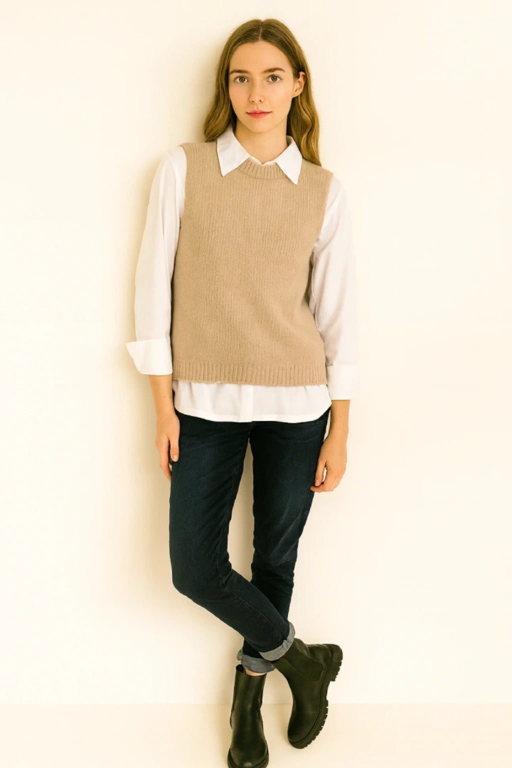 Italian Wool Knitted Tank Top