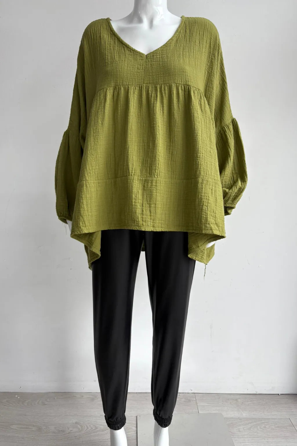 Made in Italy Cotton Smock Top