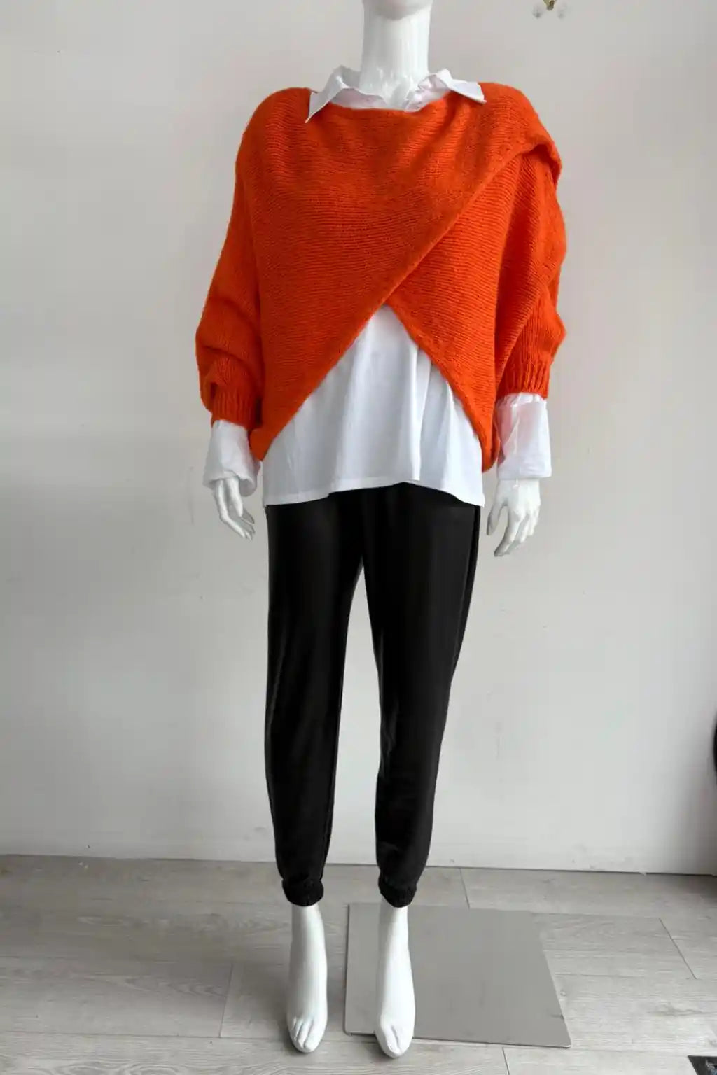 Wool Wrap over Layering Knit