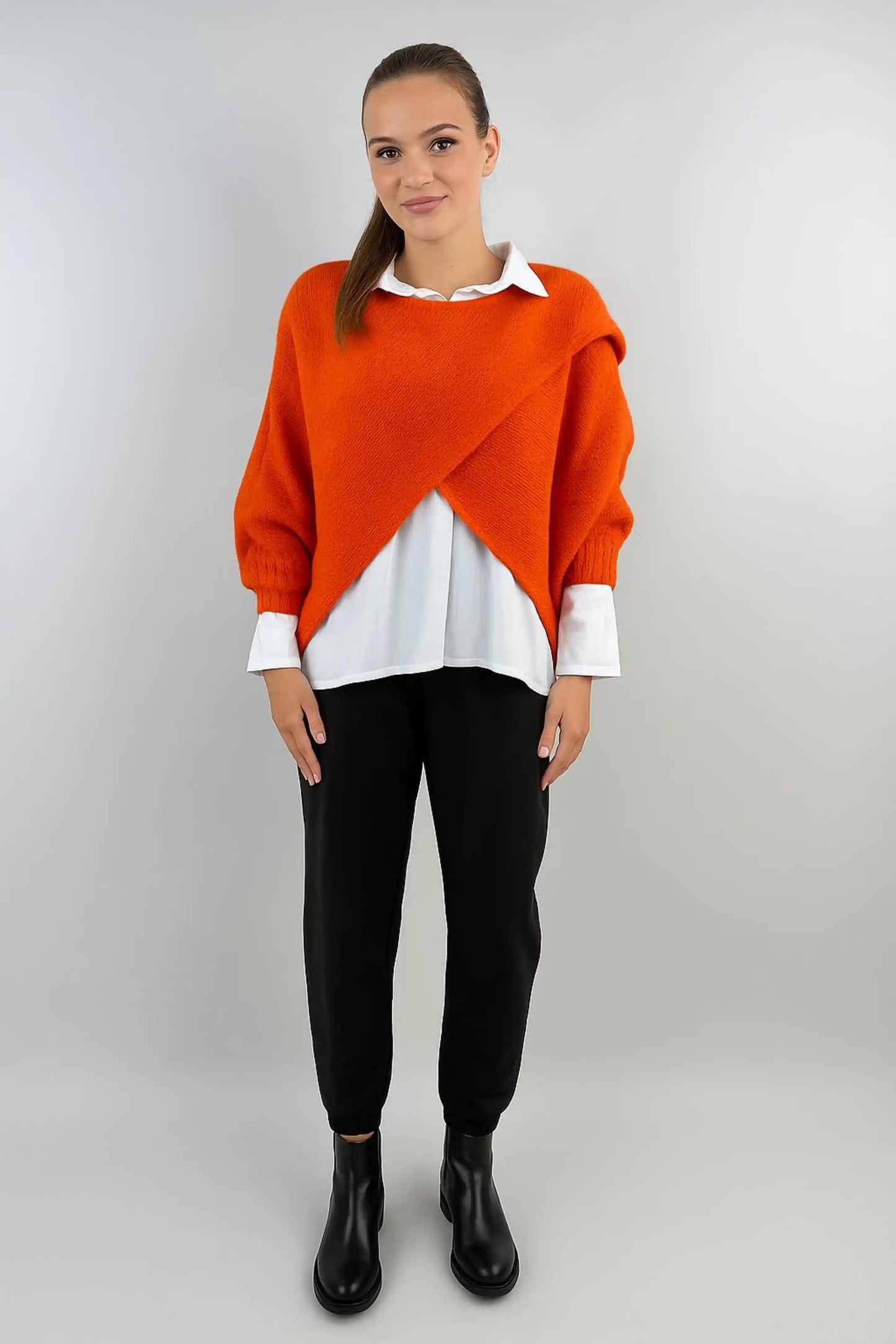 Wool Wrap over Layering Knit