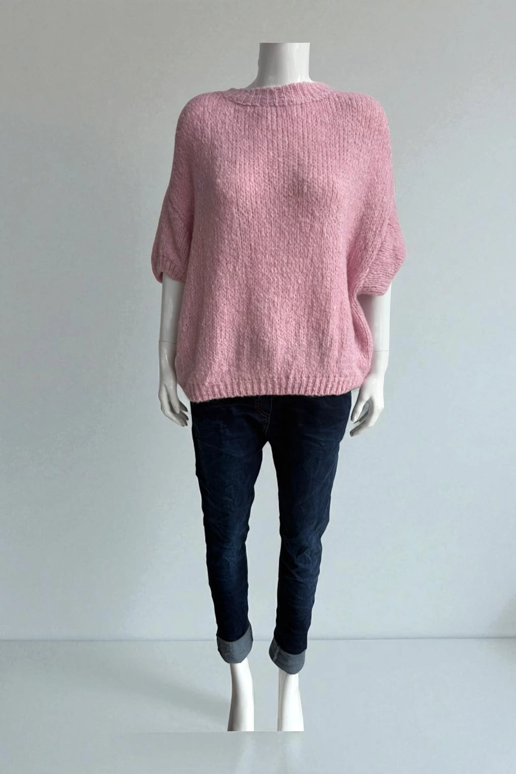 Wool Cap Sleeve Knit Top