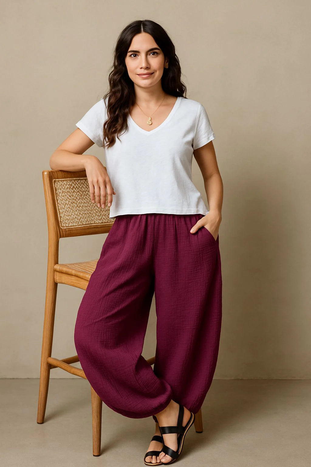 Cotton Cocoon Pant Lagenlook
