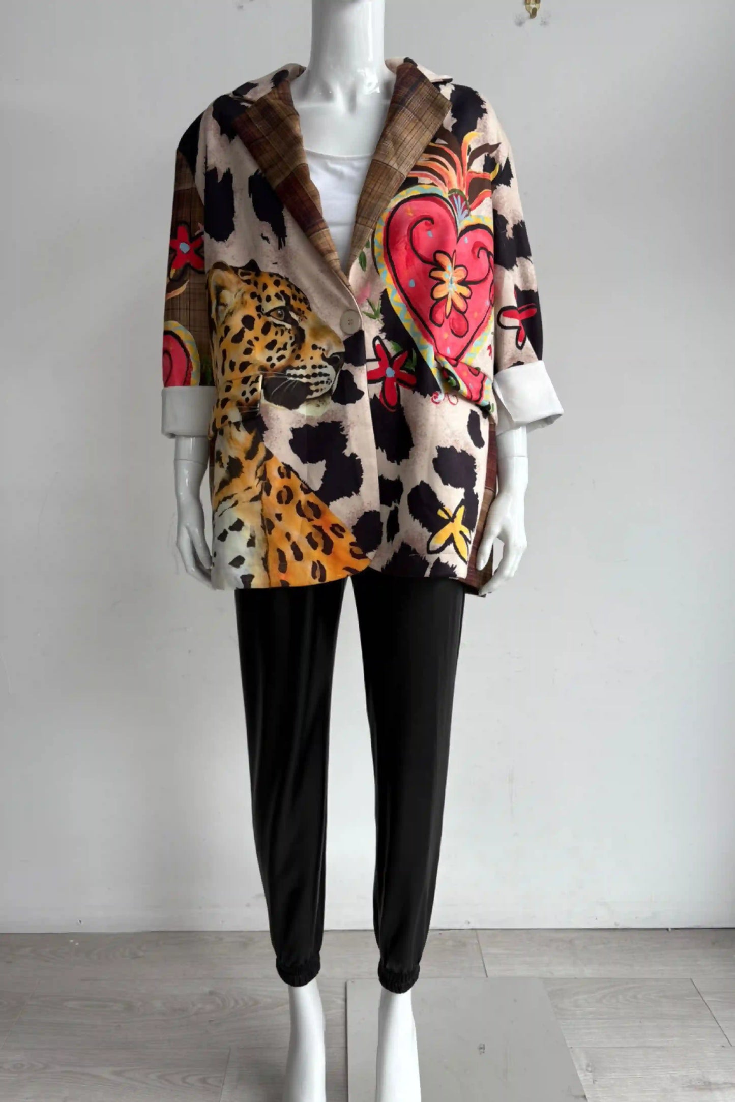Zetaotto Quirky print Blazer