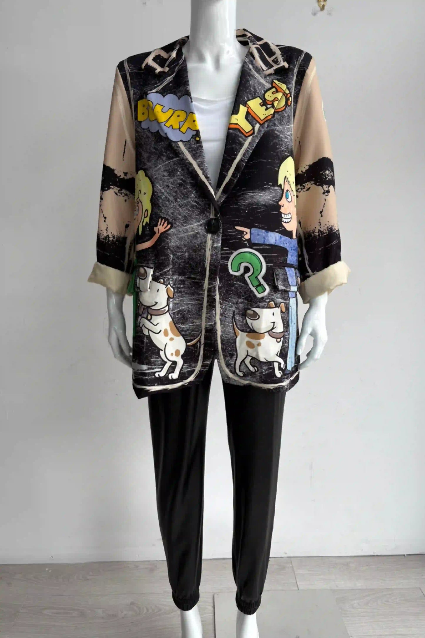 Zetaotto Quirky print Blazer