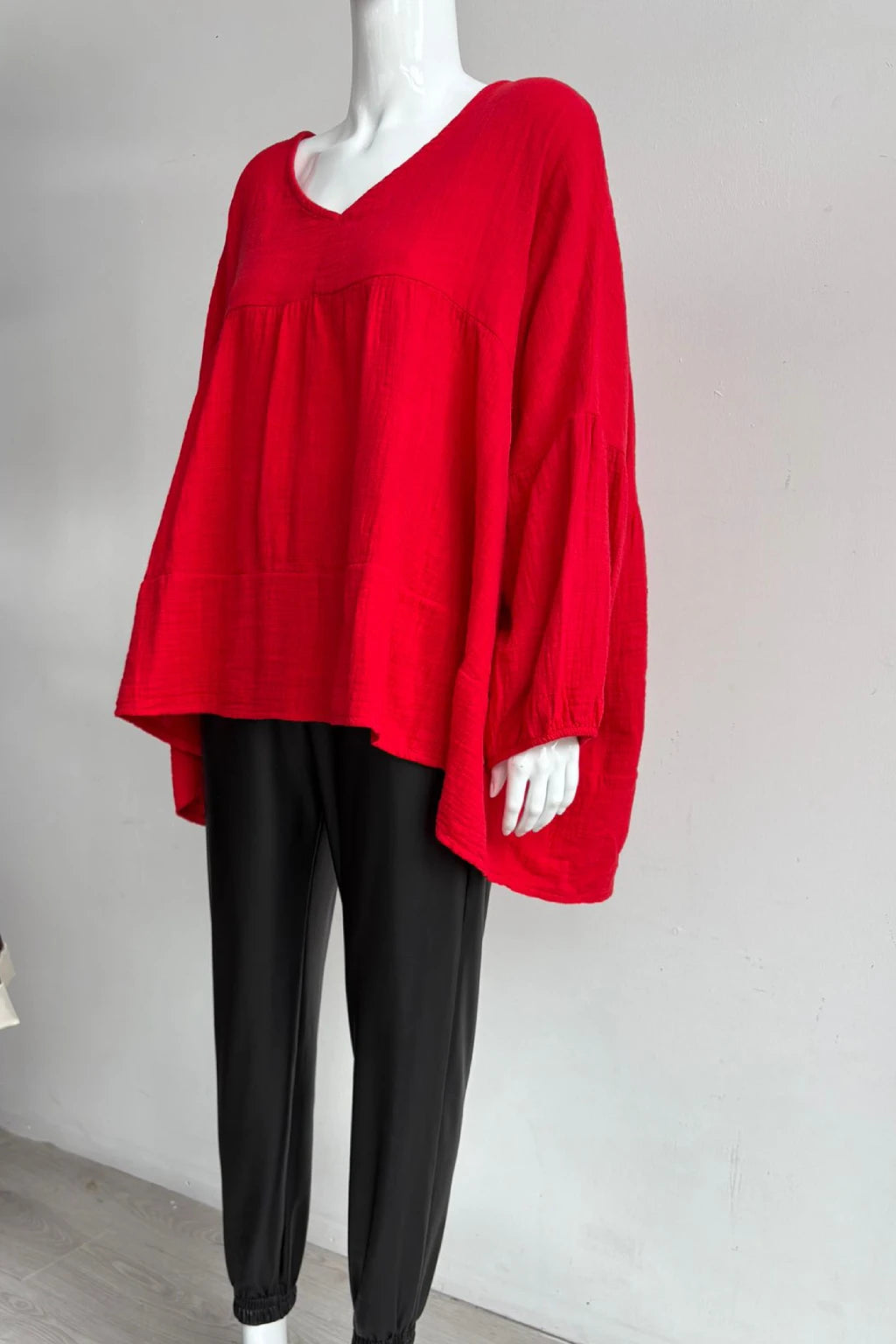 Made in Italy Cotton Smock Top