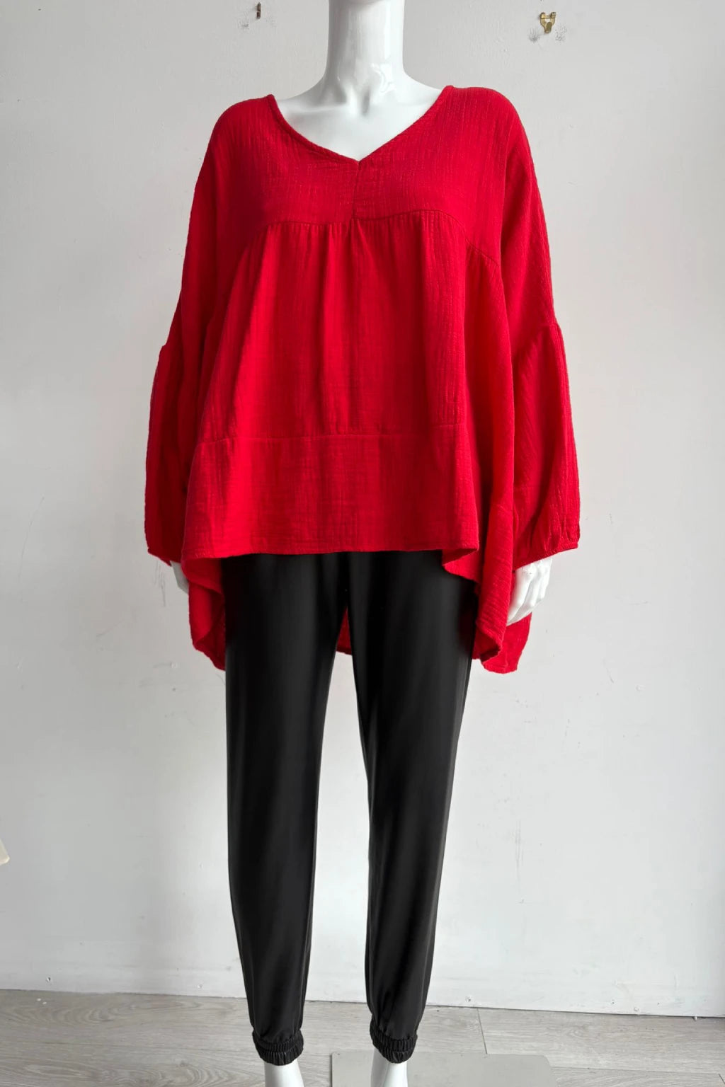 Made in Italy Cotton Smock Top