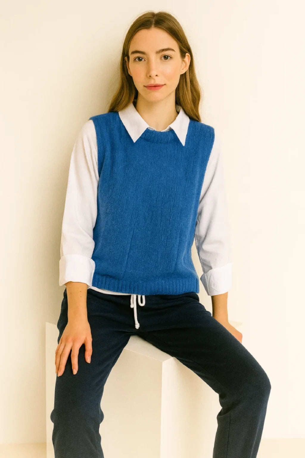 Italian Wool Knitted Tank Top