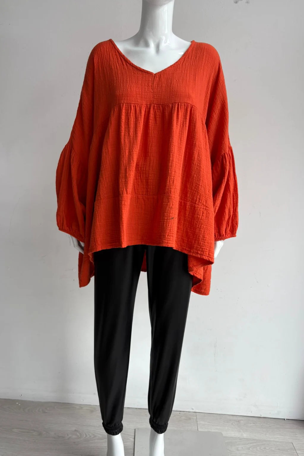 Made in Italy Cotton Smock Top