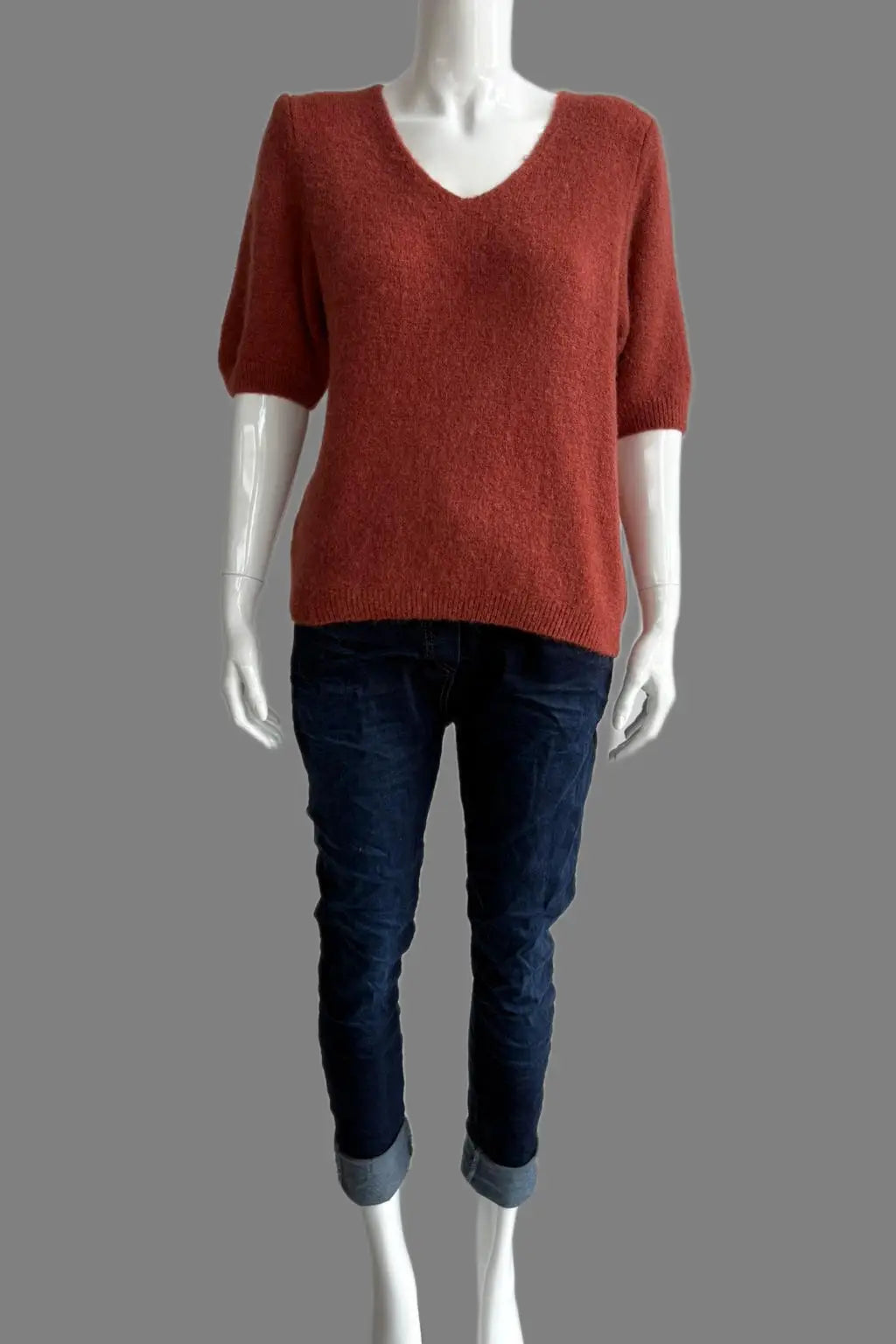 Wool Short Sleeve Jumper