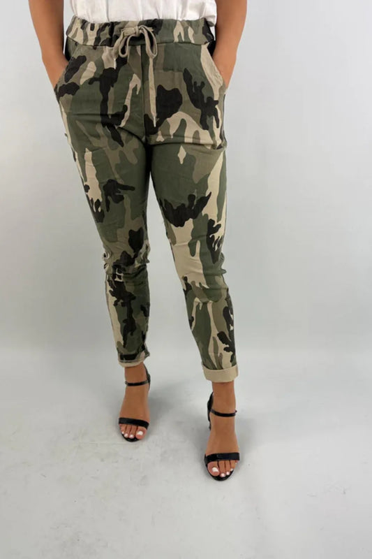 Made in Italy Camouflage Stretchy Magic Pant