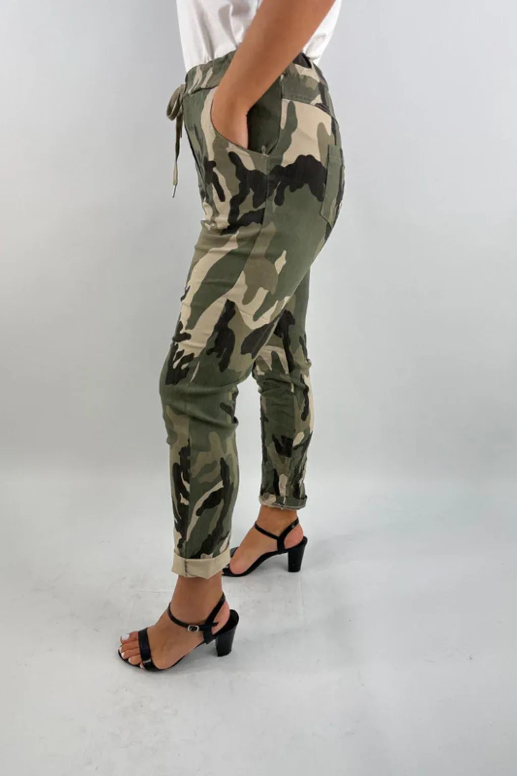 Made in Italy Camouflage Stretchy Magic Pant