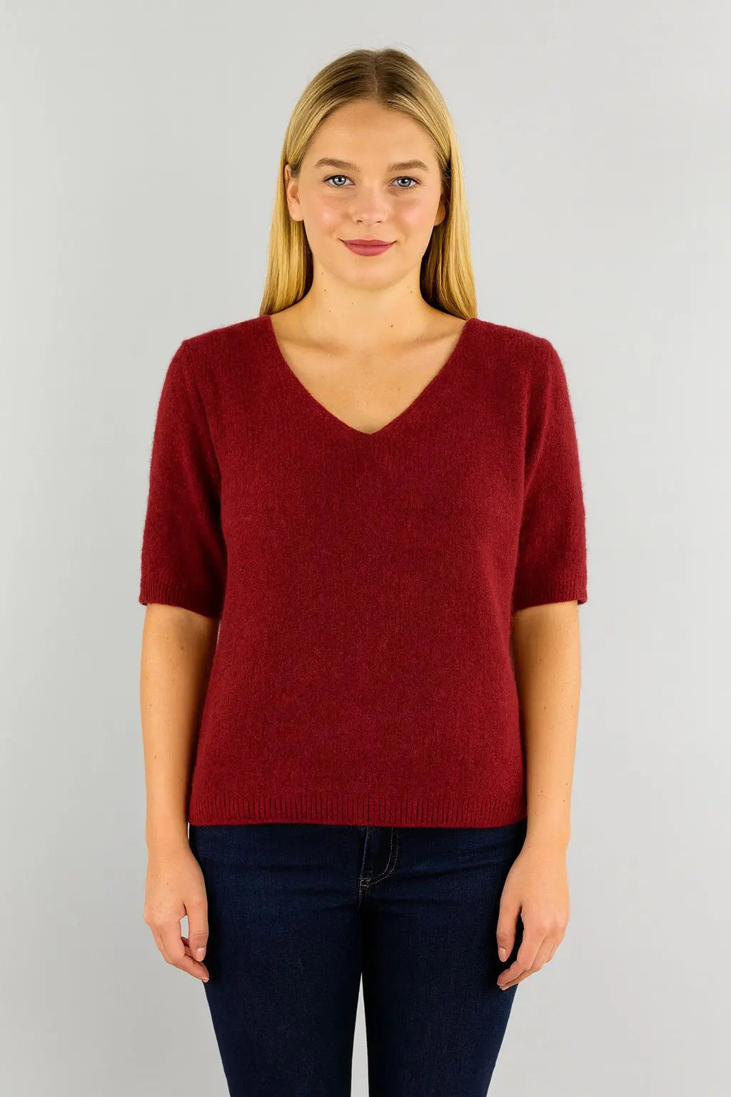 Wool Short Sleeve Jumper