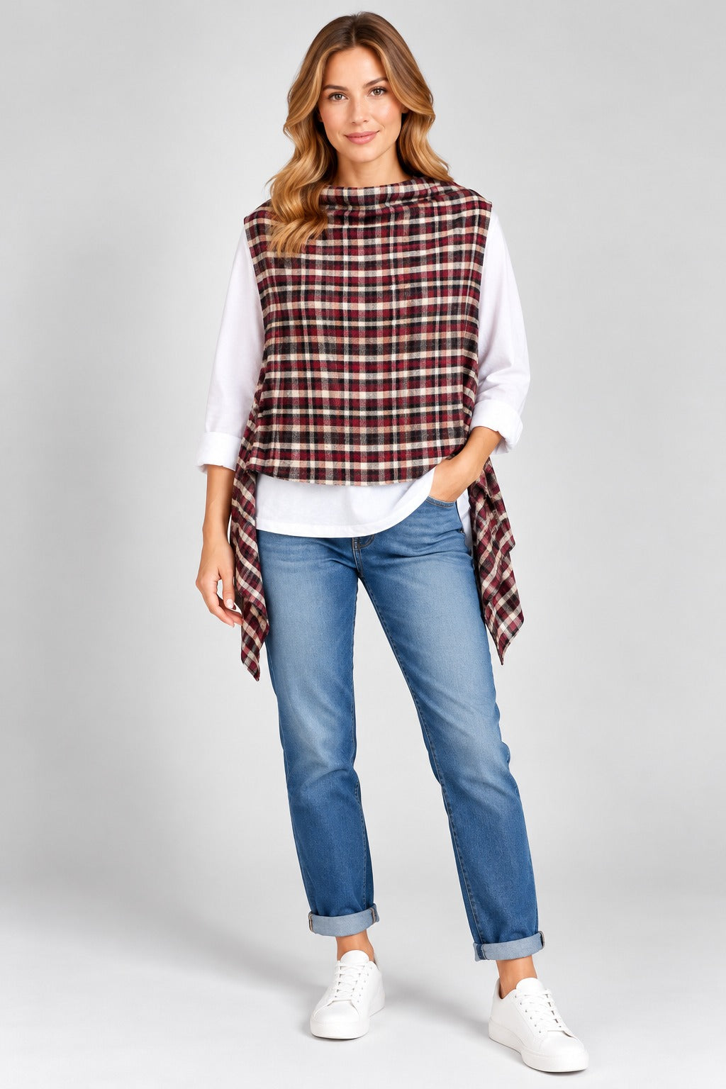 Cotton Plaid Tank Top