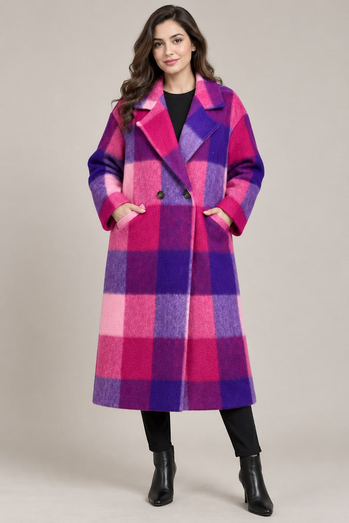 Wool Check Coats